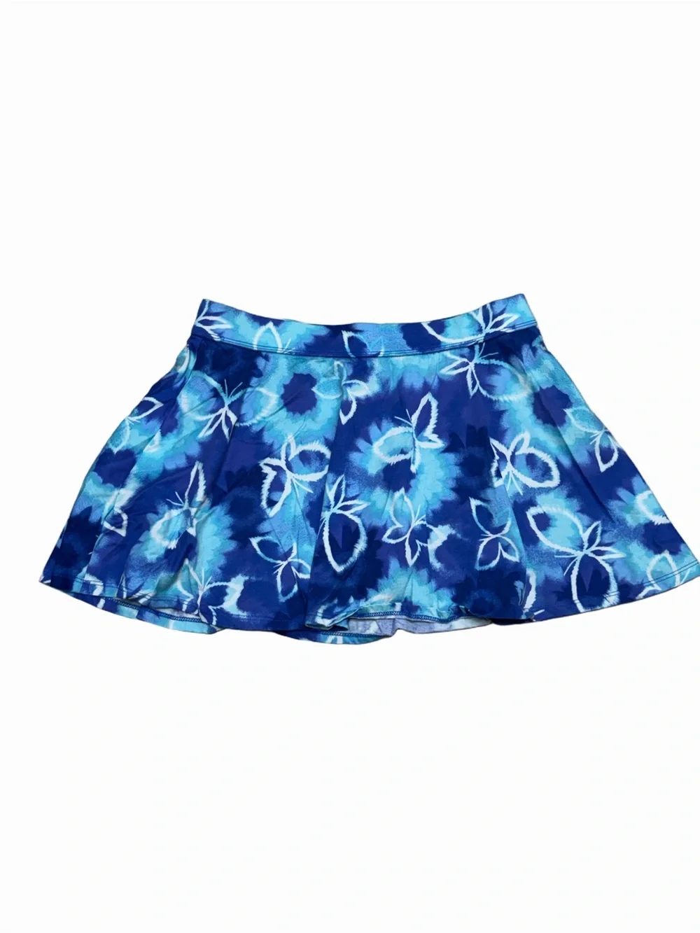 The Children’s Place Girls XL 14 Blue Floral Butterfly Skater Skort Pull On